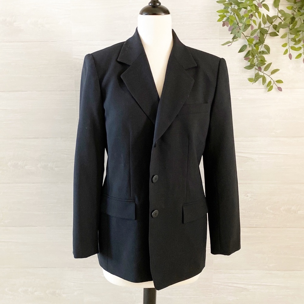 TALBOTS Black Wool Blazer